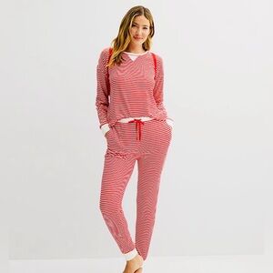 Sonoma Red and White Striped Women's Pajama Set NWT XL